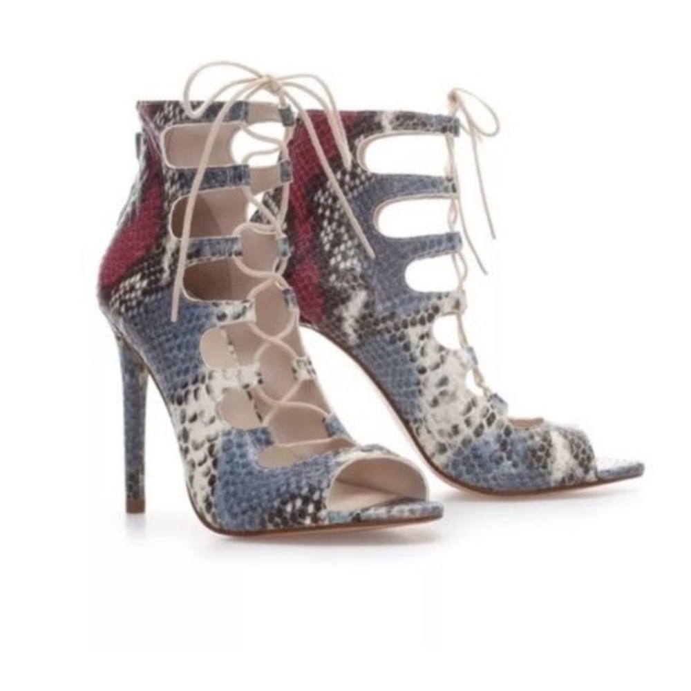 COPY - Zara snake skin leather gladiator sandals